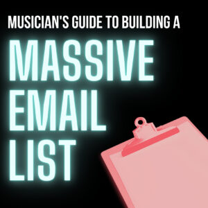 Musician's massive email list