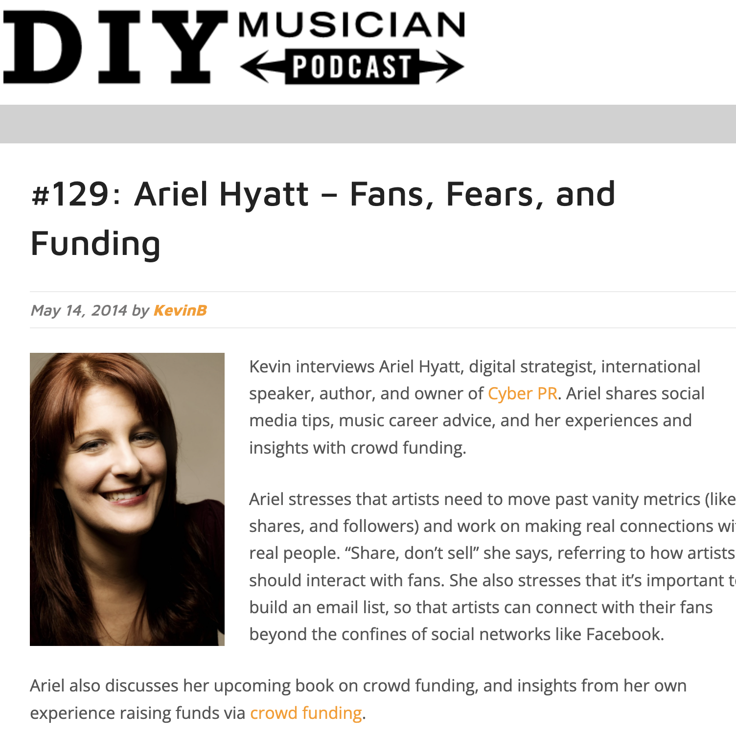 CD Baby's DIY Musician Podcast — Episode 129: 